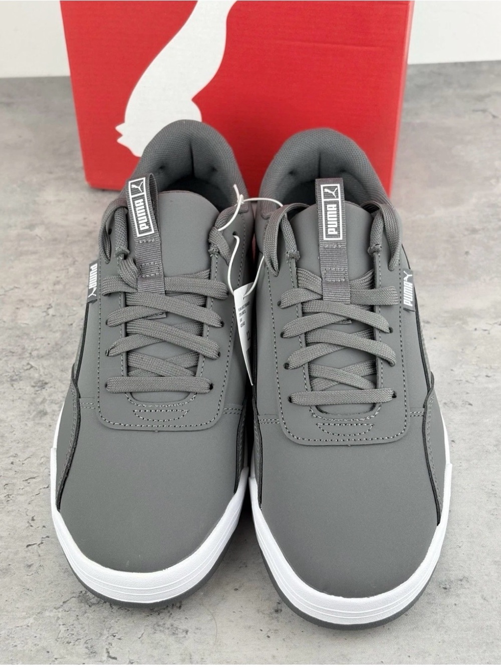 PUMA Men's Skate Sneaker SoftFoam Lace Up Shoes Gray Size 11  New In Box - Picture 3 of 5